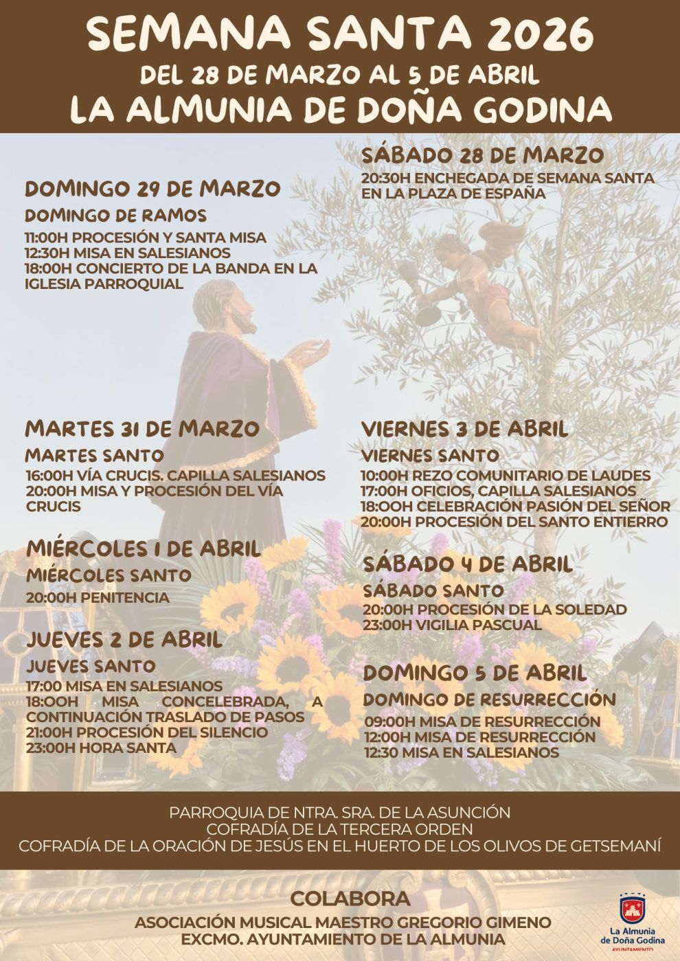 Semana Santa en La Almunia de Doña Godina 2026 La Almunia de Doña Godina